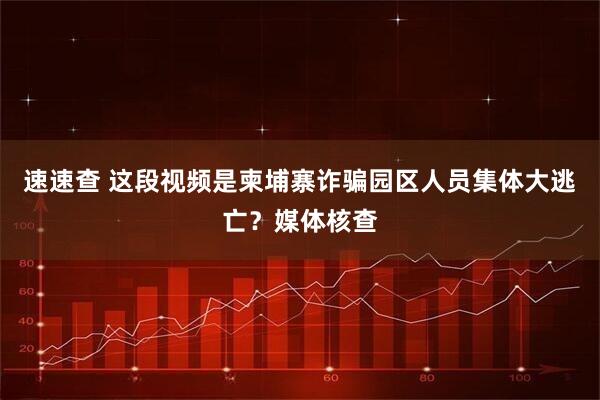 速速查 这段视频是柬埔寨诈骗园区人员集体大逃亡？媒体核查