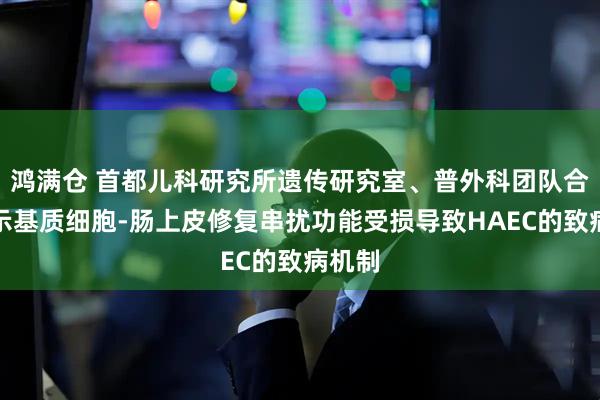 鸿满仓 首都儿科研究所遗传研究室、普外科团队合作揭示基质细胞-肠上皮修复串扰功能受损导致HAEC的致病机制